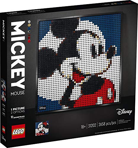 LEGO Art Disney’s Mickey Mouse 31202 Craft Building Kit; A Wall Decor Set for Adults Who Love Creative Hobbies, New 2021 (2,658 Pieces)