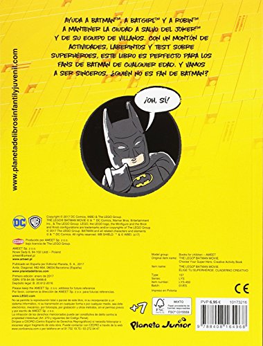 Lego Batman. Cuaderno creativo. Elige tu superhéroe