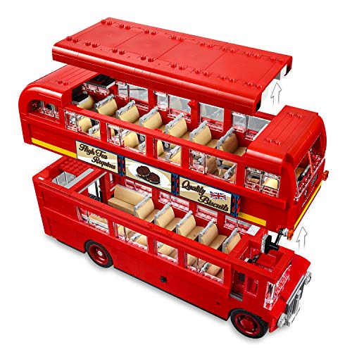 LEGO Creator - London Bus, Réplica de Autobús de Londres de dos Plantas para Construir, Jugar y Exponer con Característicos Detalles, Regalo Coleccionable a Partir de 16 Años (10258)
