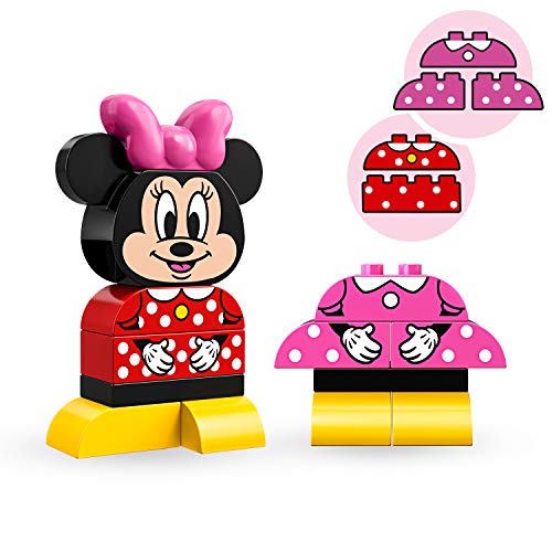 LEGO Duplo Disney - Mi Primer Modelo de Minnie, Juguete Preescolar de Construcción de Minnie Mouse para Niños y Niñas a Partir de 1 Año y Medio (10897) , Color/Modelo Surtido