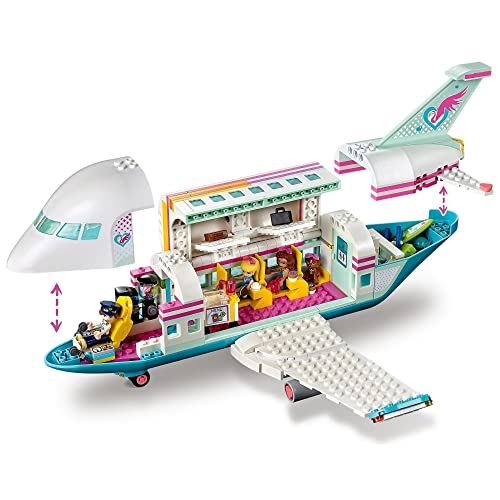 LEGO Friends 41429 Avión de Heartlake City Juguete de Construcción para Niños y Niñas de +7 años con Mini Muñecas