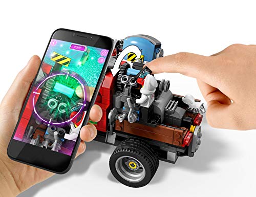 LEGO - Hidden Side Camión Acrobático de El Fuego Juguete de construcción con realidad aumentada, incluye coche todoterreno y motocicleta, Novedad 2019 (70421)