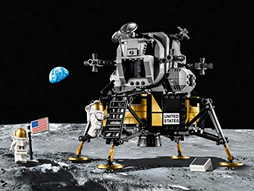 LEGO Ideas - NASA Apollo 11 Lunar Lander, maqueta de juguete del primer alunizaje tripulado, juguete de construcción del módulo lunar Eagle, a partir de 16 años (10266)
