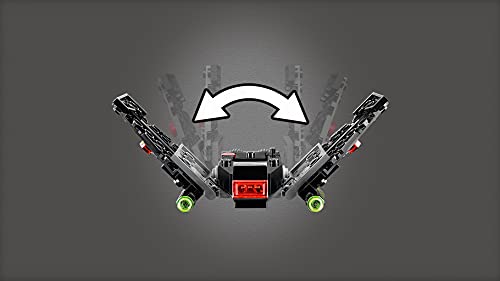 LEGO Star Wars - Microfighter: Lanzadera de Kylo Ren, Set de Construcción de Nave con Alas Plegables, Juguete de La Guerra de las Galaxias Episodio 9: El Ascenso de Skywalker (75264)