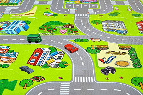 Leo & Emma Alfombra de Puzzle para niños, Jugar en la Calle, 30 x 30cm, Nuevo Modelo - TÜV Probado (Ciudad)