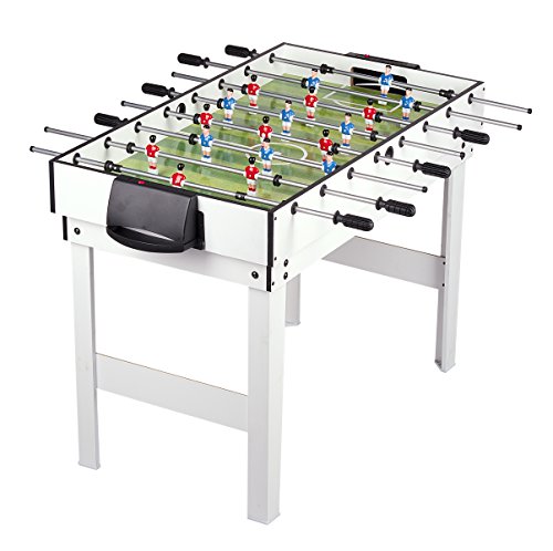 Leomark Mesa multijuegos futbolin Mesa Billar 4 en 1 (Billar, futbolín pimpón y Hockey) Mesa de Billar Mesa de Ping Pong Mesa de Air Hockey Futbolín, Dimensiones: 120 cm x 61 cm x 82 (A) cm