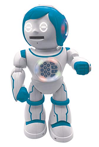 LEXIBOOK- Powerman Kid – Robot Educativo y bilingüe alemán/inglés – Juguete Que Habla y Canta Bailando – Stem programable para Contar Historias