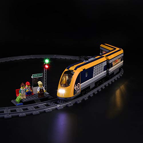 LIGHTAILING Conjunto de Luces (City Tren De Pasajeros) Modelo de Construcción de Bloques - Kit de luz LED Compatible con Lego 60197 (NO Incluido en el Modelo)