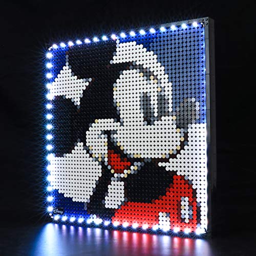 LIGHTAILING Conjunto de Luces con un Control Remoto (Art Disney’s Mickey Mouse) Modelo de Construcción de Bloques - Kit de luz LED Compatible con Lego 31202(NO Incluido en el Modelo)