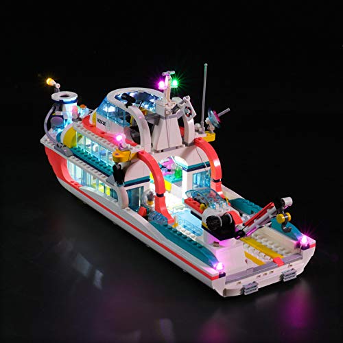 LIGHTAILING Conjunto de Luces (Friends Barco de Rescate) Modelo de Construcción de Bloques - Kit de luz LED Compatible con Lego 41381 (NO Incluido en el Modelo)