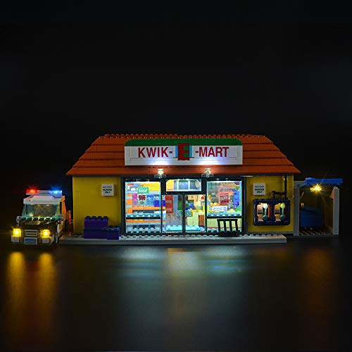 LIGHTAILING Conjunto de Luces (Simpsons The Kwik-E-Mart) Modelo de Construcción de Bloques - Kit de luz LED Compatible con Lego 71016(NO Incluido en el Modelo)