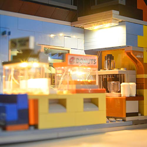 LIGHTAILING Conjunto de Luces (Simpsons The Kwik-E-Mart) Modelo de Construcción de Bloques - Kit de luz LED Compatible con Lego 71016(NO Incluido en el Modelo)