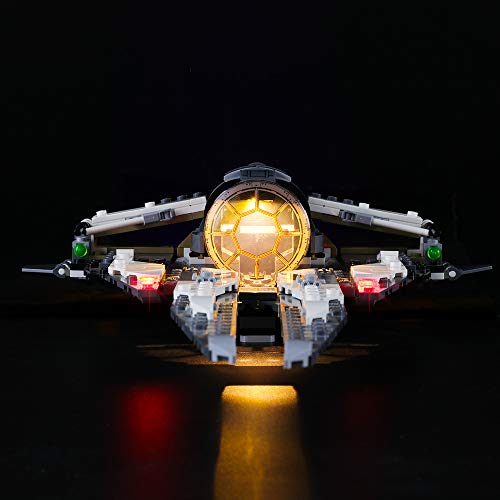 LIGHTAILING Conjunto de Luces (Star Wars Interceptor Tie Black Ace) Modelo de Construcción de Bloques - Kit de luz LED Compatible con Lego 75242 (NO Incluido en el Modelo)