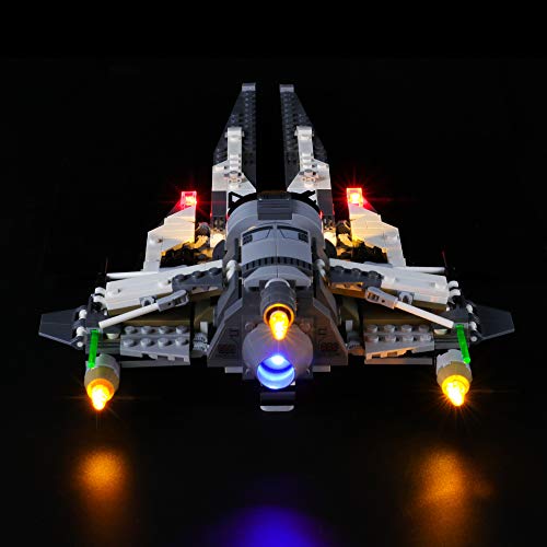 LIGHTAILING Conjunto de Luces (Star Wars Interceptor Tie Black Ace) Modelo de Construcción de Bloques - Kit de luz LED Compatible con Lego 75242 (NO Incluido en el Modelo)