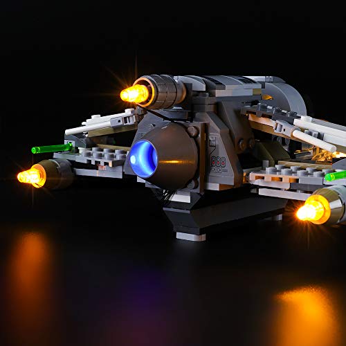 LIGHTAILING Conjunto de Luces (Star Wars Interceptor Tie Black Ace) Modelo de Construcción de Bloques - Kit de luz LED Compatible con Lego 75242 (NO Incluido en el Modelo)