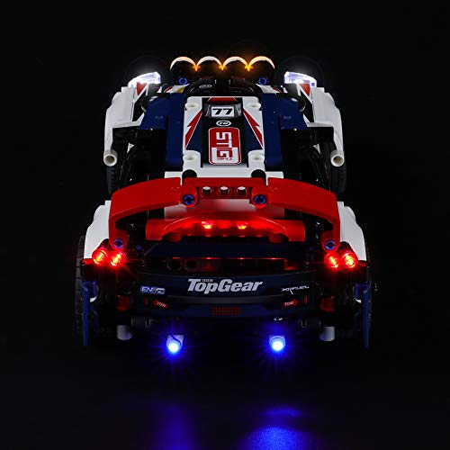 LIGHTAILING Conjunto de Luces (Technic Coche de Rally Top Gear) Modelo de Construcción de Bloques - Kit de luz LED Compatible con Lego 42109 (NO Incluido en el Modelo)