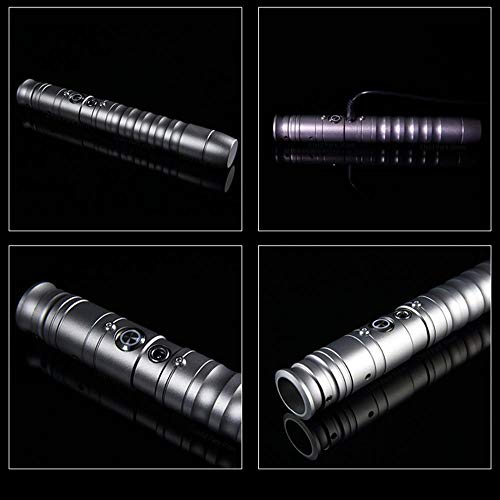 Lightsaber Rgb para colorear papel juega Luke Skywalker sable de luz Jedi Sith Force Fx Duel sonido alto regalo. Plata