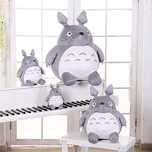 Lindo mi Vecino Totoro de Peluche de Juguete Hayao Miyazaki muñeca de Juguete Suave Almohada cojín para niños niña Regalo decoración del hogar y cumpleaños,30CM