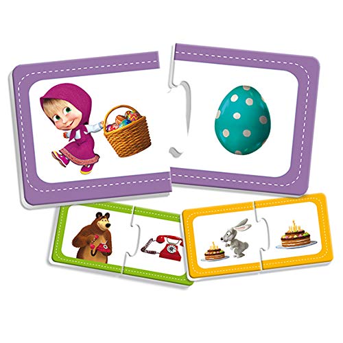 Lisciani - Juegos educativos - Masha y El Oso - Puzle or Baby Logic para niños de 1 á 4 años - Modelo Aleatorio
