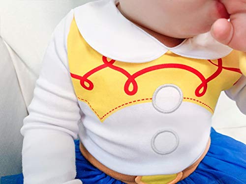 Lito Angels Disfraz de Jessie para Bebé Niñas Body Mono Mamelucos Onesie Vestido de Fiesta Navidad Halloween Cumpleaños con diadema Talla 3 a 6 Meses