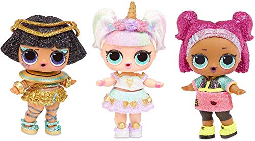 LOL Surprise Glam Glitter Rosa UnicornSparkless Series Surtito Unbox Me 7 sorpresas bola bola muñeca muñeca colección + Fashion Crush Serie 4 + regalo bolígrafo de purpurina