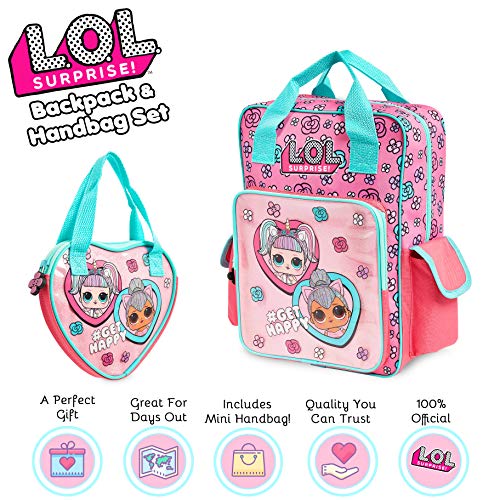 L.O.L. Surprise! Mochila Escolar Niña, Bolsa LOL Surprise Niñas con Muñecas LOL Unicornio y Kitty Queen, Mochilas De Viaje y Deporte, Regalos para Niñas