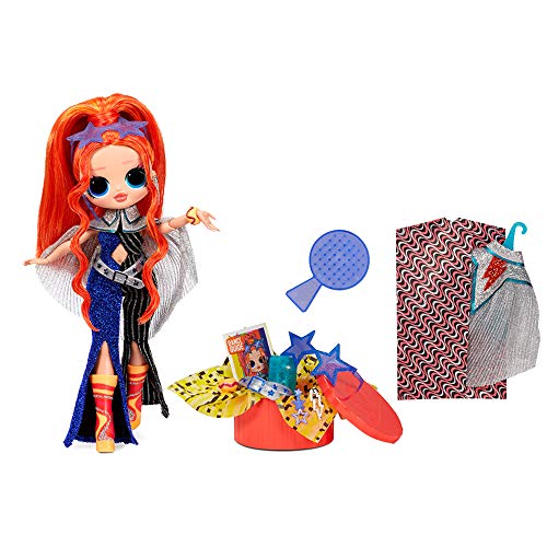 LOL Surprise OMG Dance Dance Dance Muñeca Major Lady con 15 sorpresas, Ropa, Luz Negra Mágica, Accesorios de Moda, Zapatos, Soporte para Muñecas y Packaging de TV. Para Niñas a Partir de 4 Años.
