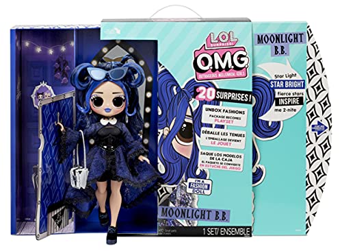 LOL Surprise OMG Muñeca de Moda Moonlight B.B - con 20 sorpresas, Ropa y Accesorios de Moda - Serie 4.5 - Coleccionable - Edad: 4+ años