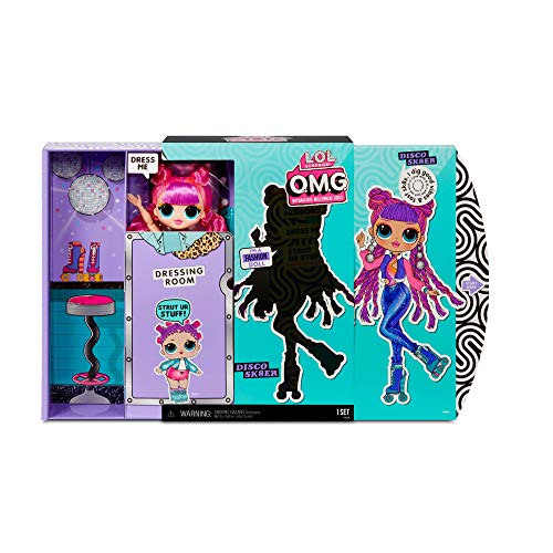 LOL Surprise OMG Muñeca de Moda ROLLER CHICK, con 20 Sorpresas, Ropa, Vestidos con Purpurina y Accesorios a la Moda, LOL Surprise OMG Serie 3, Muñeca Coleccionable para Niños Partir de 4 Años