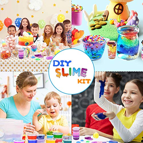 Luclay DIY Slime Kit Set para Manualidades Niños, Kit de Slime para Hacer Juego Slime