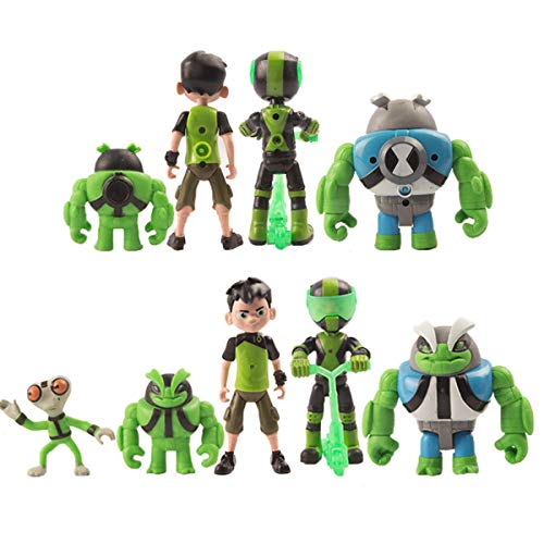 LuLezon Juego de 11 Ben 10: Alien Supremacy Figura de acción Juguetes PVC muñeca Colecciones Juegos de Juguetes 4-13 cm