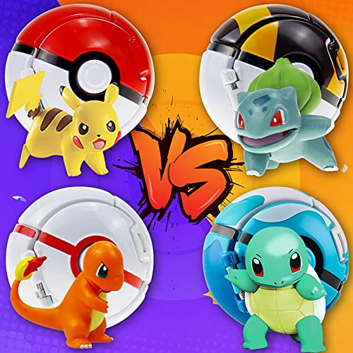 Lunriwis Poké Bolas Pokéball,Bola con Figuras Pokemon,Ball figuritas Poké ​Bolas Pokéball,Pop Pokemon Ball,Mini Pokemon Poke Ball
