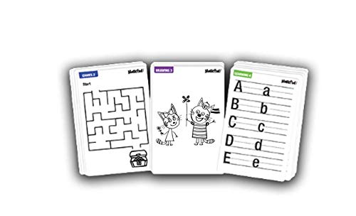 Magic Pad Gulli - Tablet mágica para dibujar en 42 plantillas, de los cuales 14 LA-Famille-Chat-Vu a la televisión, MPADG10