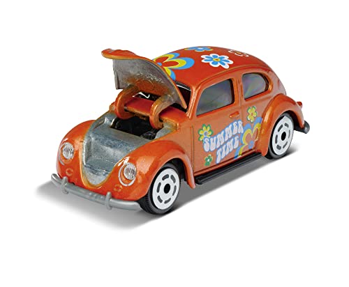 Majorette- Set de 5 Coches de Metal de 7,5cm (Escala 1:64) Marca Volkswagen- Majorette 2057615 (+4 años).