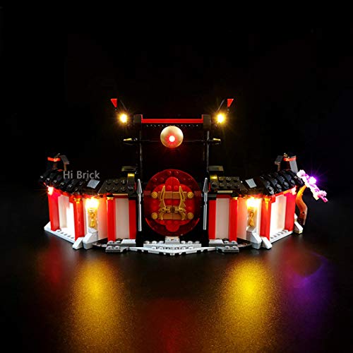 MAJOZ0 - Kit de iluminación para monasterio Lego Ninjago de Spinjitzu, juego de luces LED compatible con LEGO 70670 (no incluye modelo Lego)