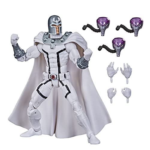 Marvel Figura de acción Coleccionable de Magneto de X-Men de 15 cm de Hasbro Legends Series, con 4 Accesorios, a Partir de 4 años