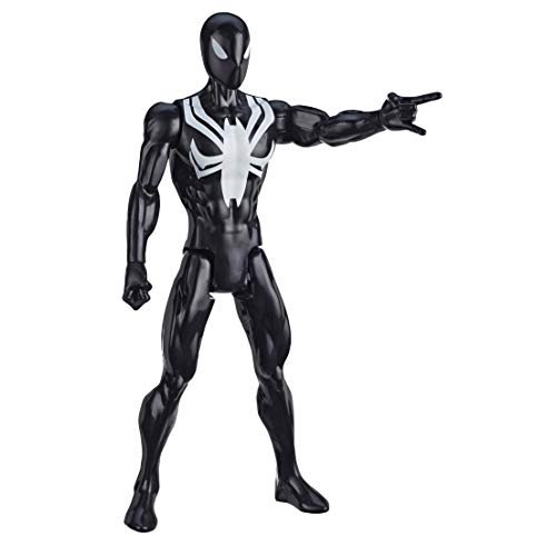 Marvel- Figura Spiderman Web Warriors Titan con 5 Puntos DE ARTICULACIÓN 30 CM Mod. SDOS, Color Multicolor. (Hasbro E73295L2)