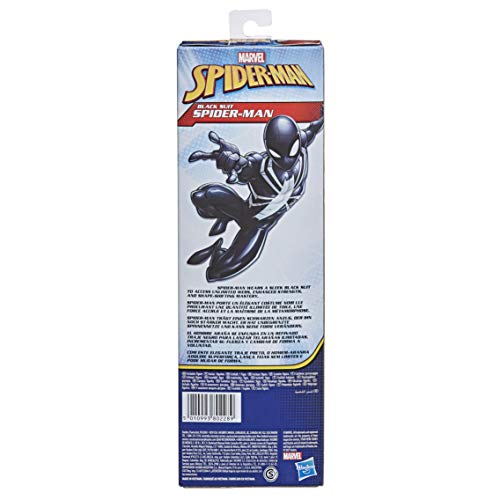 Marvel- Figura Spiderman Web Warriors Titan con 5 Puntos DE ARTICULACIÓN 30 CM Mod. SDOS, Color Multicolor. (Hasbro E73295L2)