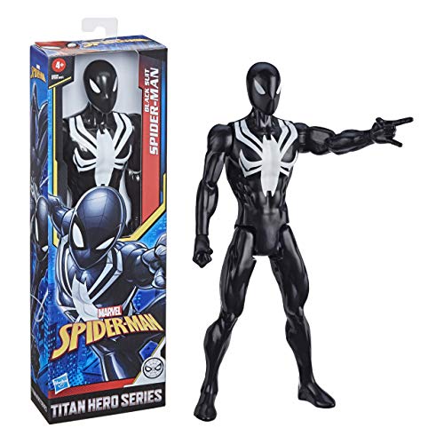 Marvel- Figura Spiderman Web Warriors Titan con 5 Puntos DE ARTICULACIÓN 30 CM Mod. SDOS, Color Multicolor. (Hasbro E73295L2)
