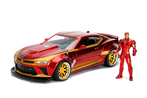 Marvel Ironman 2016 Chevy Camaro SS 1:24 Escala Die-Cast Car