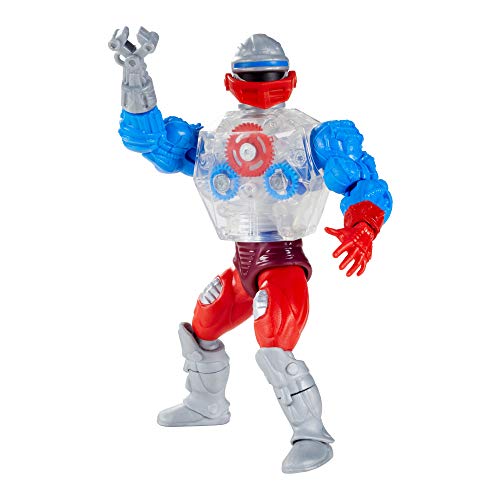 Masters of the Universe (Masters del Universo Orígenes) Figura Roboto, muñeco articulado de juguete (Mattel GRX00)