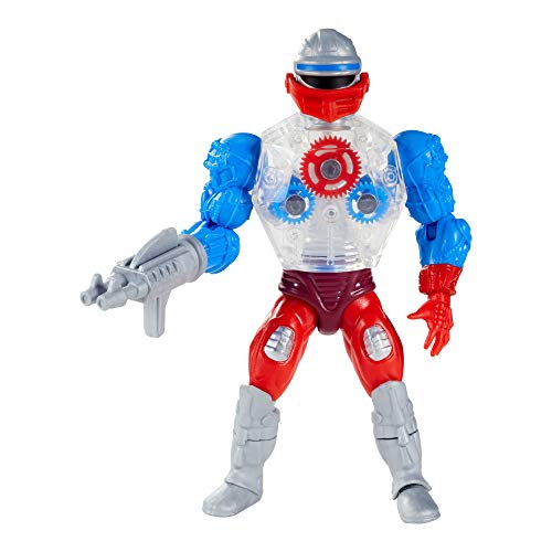 Masters of the Universe (Masters del Universo Orígenes) Figura Roboto, muñeco articulado de juguete (Mattel GRX00)