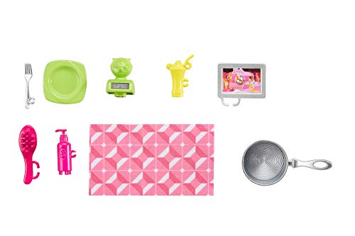 Mattel DVV48 Barbie - Casa con Muñeca y Accesorios, Dos Pisos, Plegable, Multicolor, Color/Modelo Surtido