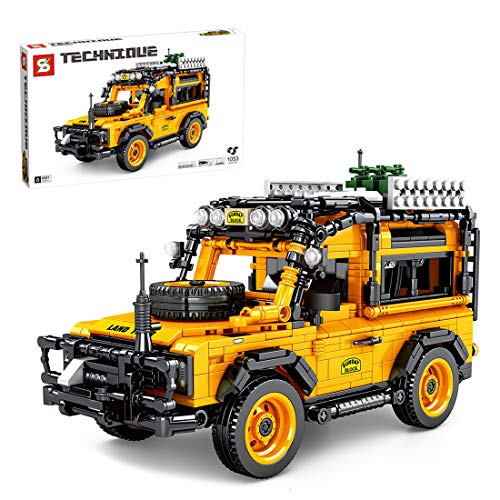 MBKE Technic - Kit de construcción de coche todoterreno para Land Rover Defender, 1053 piezas, 4 x 4, juego de bloques de construcción compatible con Lego Technic