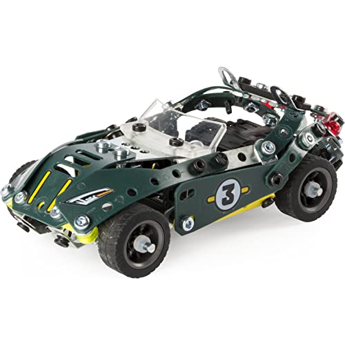 Meccano 5 Model Set Roadster - Juegos de construcción (Juego de construcción de varios modelos de vehículos, 8 año(s), 174 pieza(s), Negro, Verde, Plata, China, 360 g)