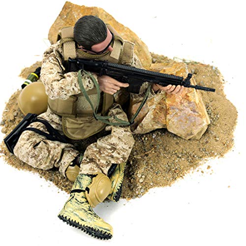Mecotecn 6 Piezas Figuras de Soldados, Figura de Acción con Arma, Figuras Militares Conjuntos de Juegos
