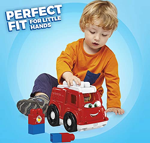 Mega Bloks Camión de Bomberos, juguete de construcción para niños + 1 año (Mattel GCX09)