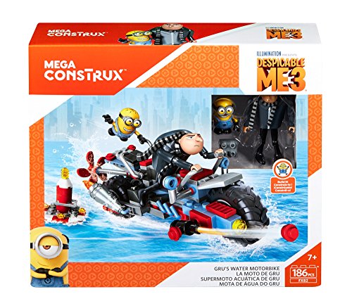 Mega Bloks-FDX82 Minions Dora la Exploradora GRU Mi Villano Favorito 3, Multicolor, (Mattel FDX82) , Modelos/colores Surtidos, 1 Unidad