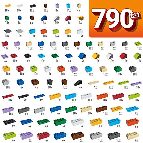 Mega Construx Caja de 790 piezas y bloques de construcción para niños +3 años (Mattel GJD24) , color/modelo surtido