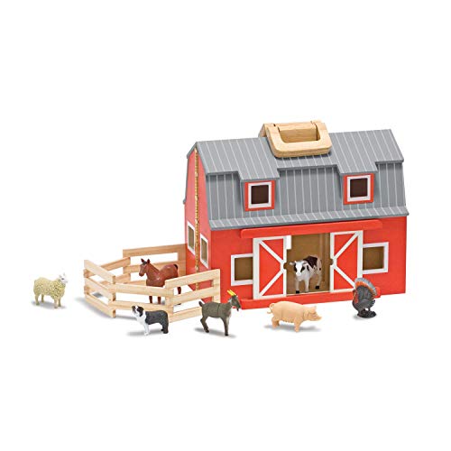 Melissa & Doug | Establo De Madera Plegable Y Portátil | Juguetes de simulación | 3+ years